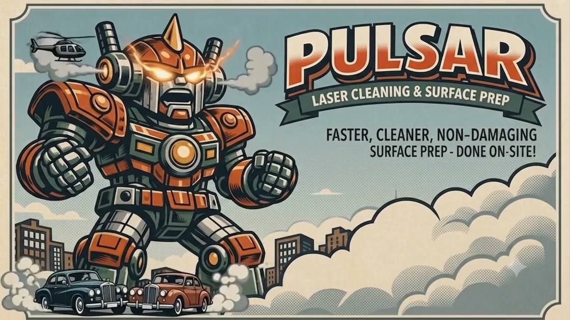 Pulsar laser cleaning in action