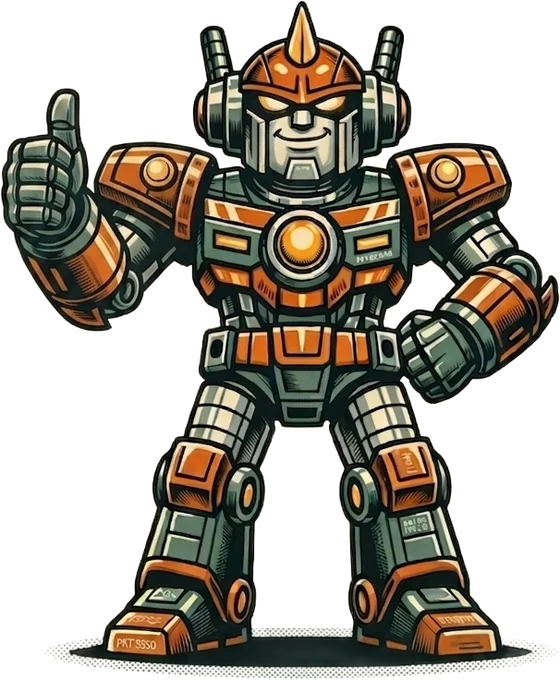 Pulsar robot giving a thumbs up